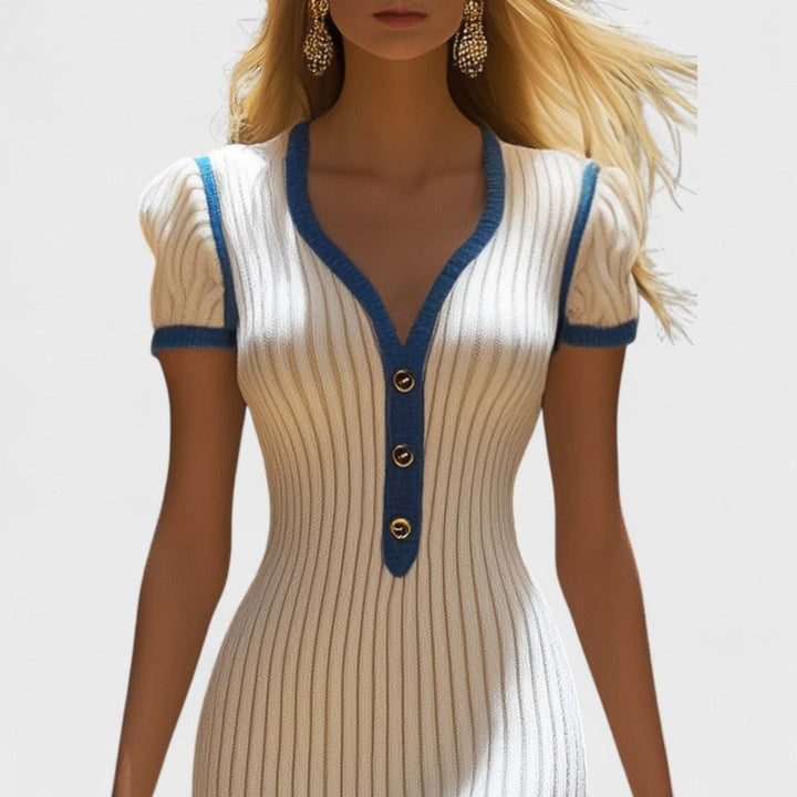 Ellena - Elegante abito midi con gonna a sirena