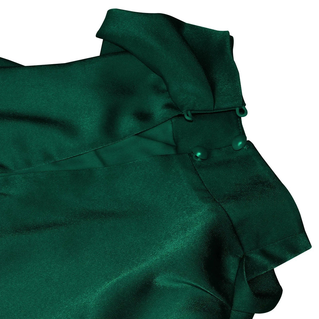 Lena™ | Abito Lungo in Raso di Lusso