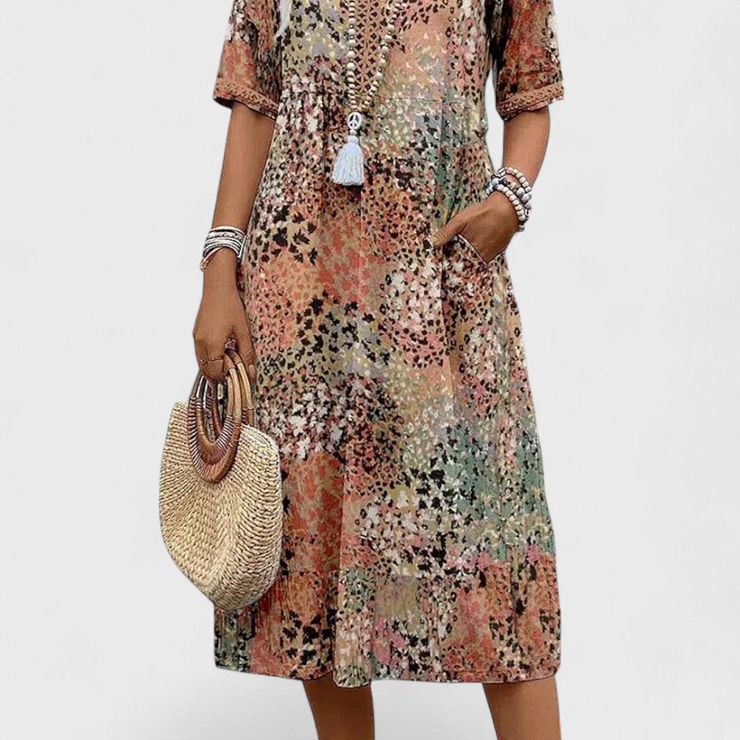 Colette - Abito midi vibrante